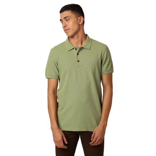 Chasm Combo Pack Organic Polo Neck T-Shirts Meraki Green and Kalon White