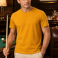 Ludic Mustard Crew Neck T-Shirt