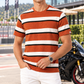 Umber Stripe Crew T-Shirt