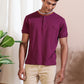 Plum Henley T-Shirt