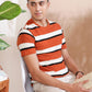 Umber Stripe Crew T-Shirt