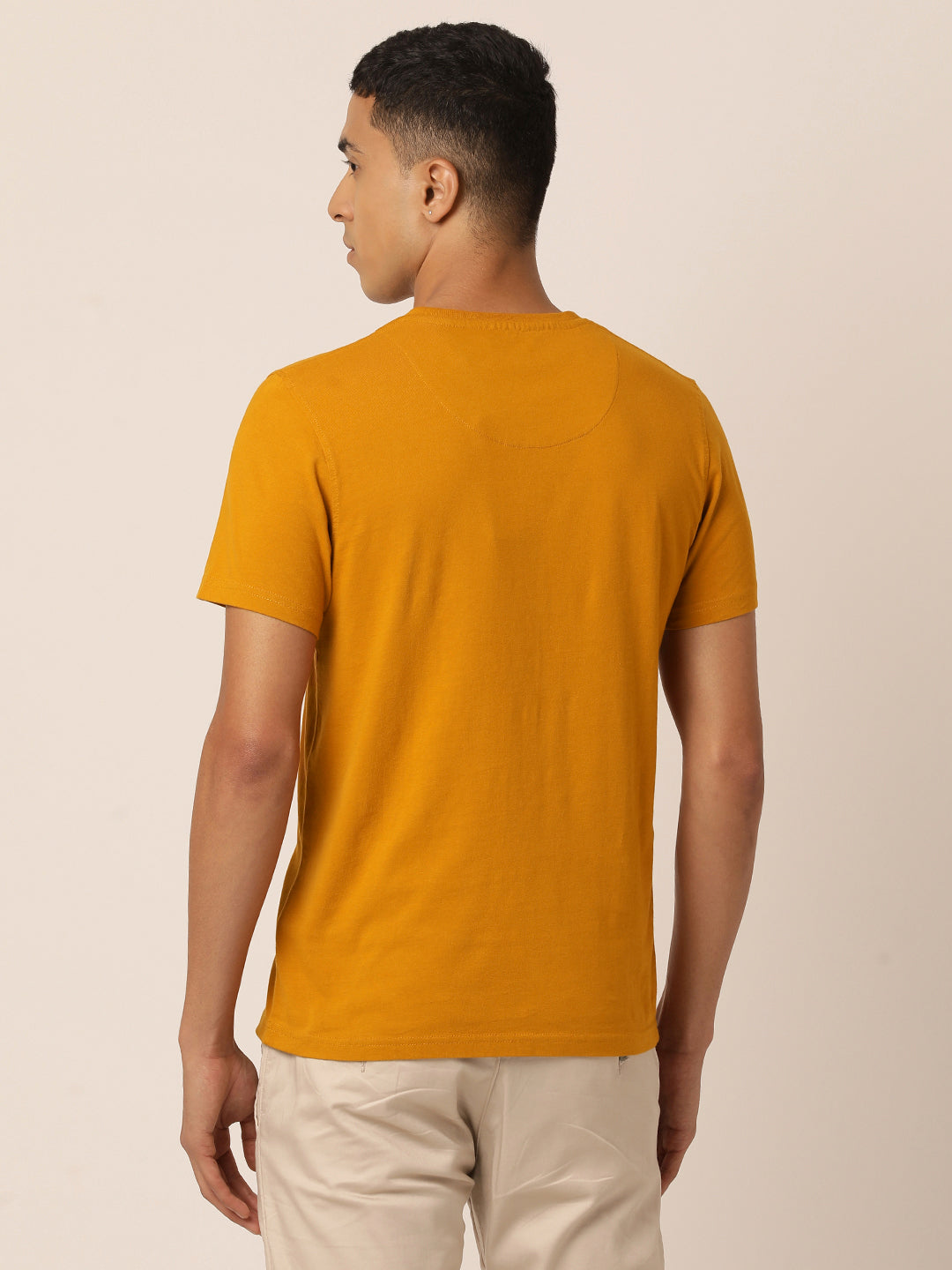 Perennial Combo Pack: Organic Crew Neck T-shirts - Grey, Mustard, White and Blue