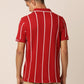 Emboldened Red Stripe  Polo