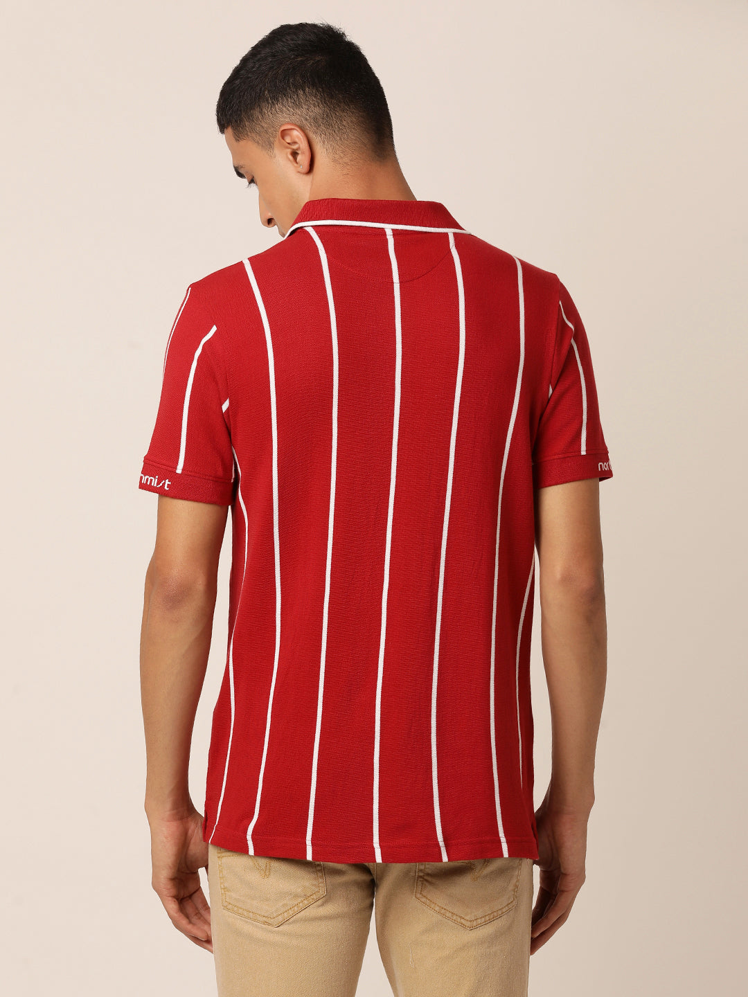 Emboldened Red Stripe  Polo