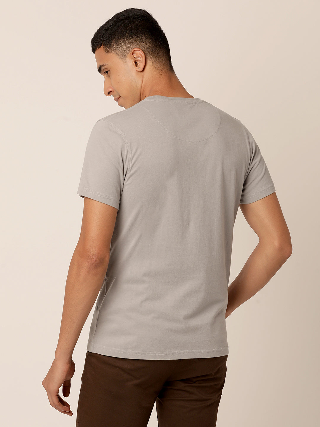 Ethereal Grey Crew Neck T-Shirt