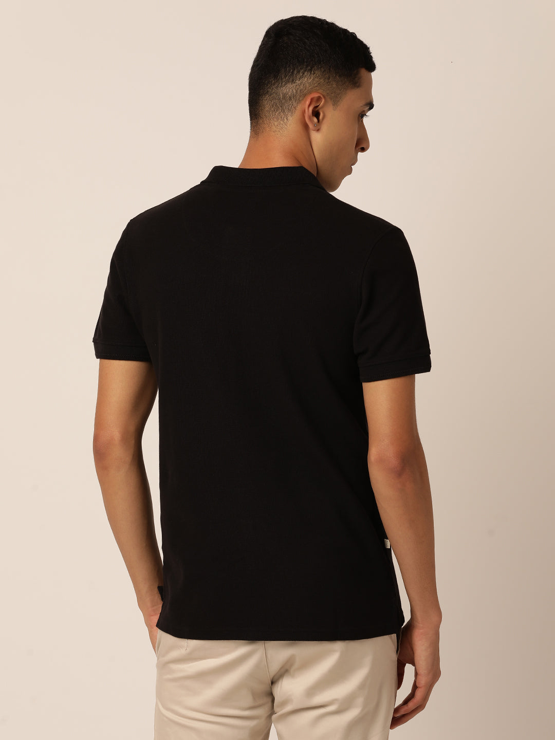 Passion Black Polo Neck T-Shirt