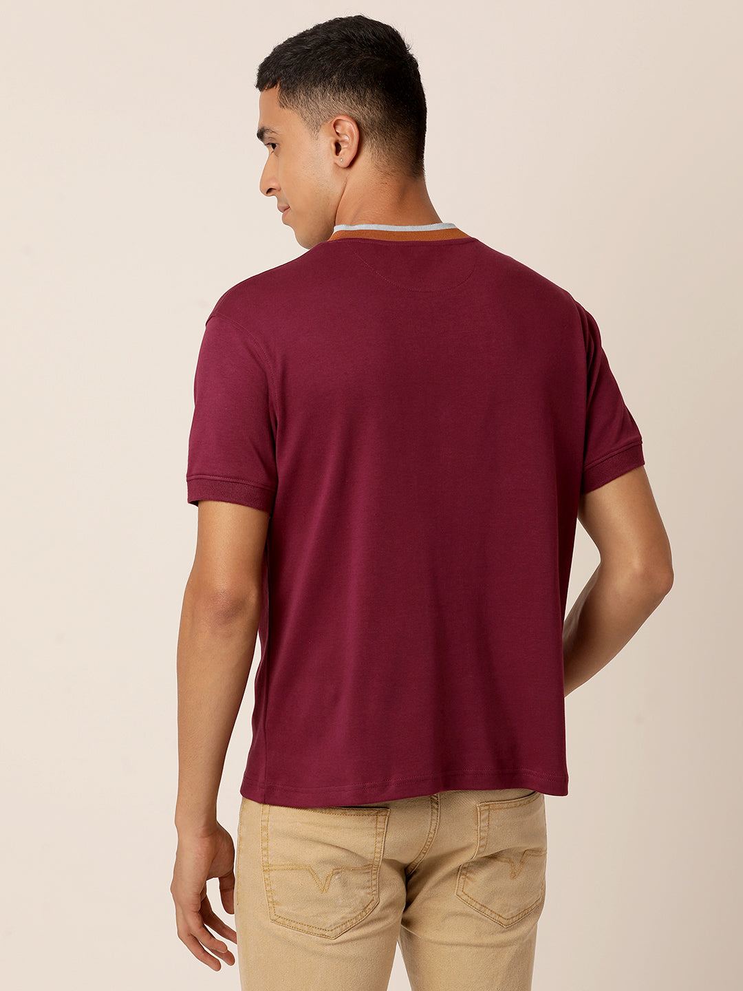 Plum Henley T-Shirt