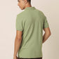 Meraki Green Polo Neck T-Shirt