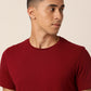 Meticulous Maroon Crew Neck T-Shirt