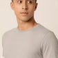 Ethereal Grey Crew Neck T-Shirt