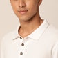 Kalon White Polo Neck T-Shirt