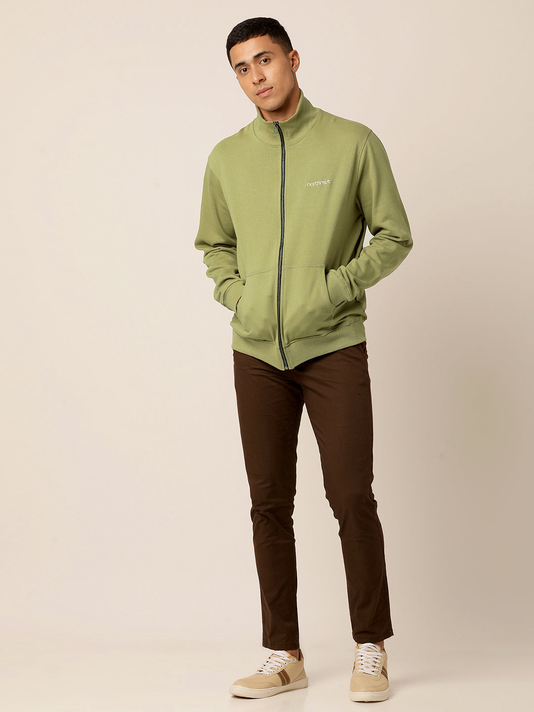 Dried Herb High Neck Jacket