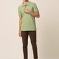 Meraki Green Polo Neck T-Shirt