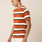 Umber Stripe Crew T-Shirt