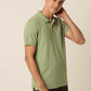 Meraki Green Polo Neck T-Shirt